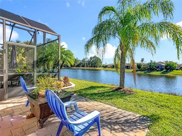 Paver Patio over looking water