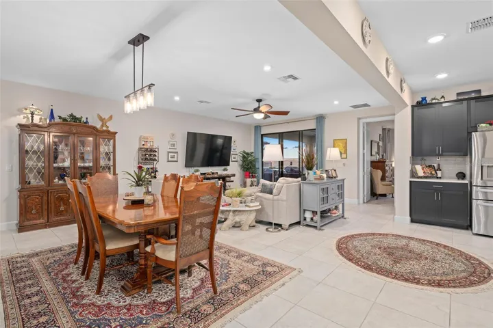 View of Dining Area and Great Room from the Kitchen