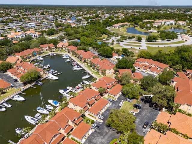 The Marina Location In Reference To The Condo (Note White Arrow)