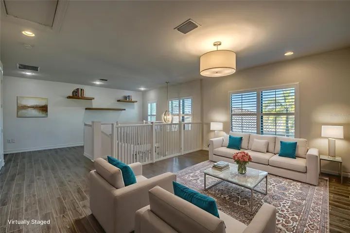 virtually staged loft