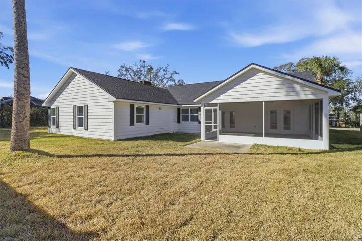 rear of home
