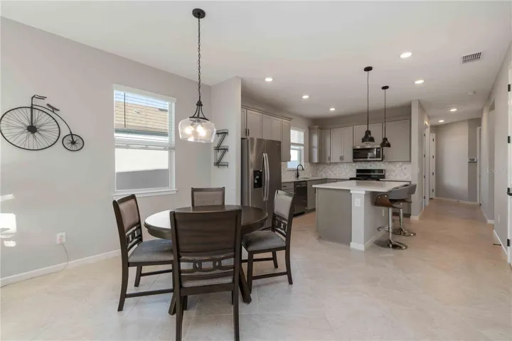 Kitchen and dining area