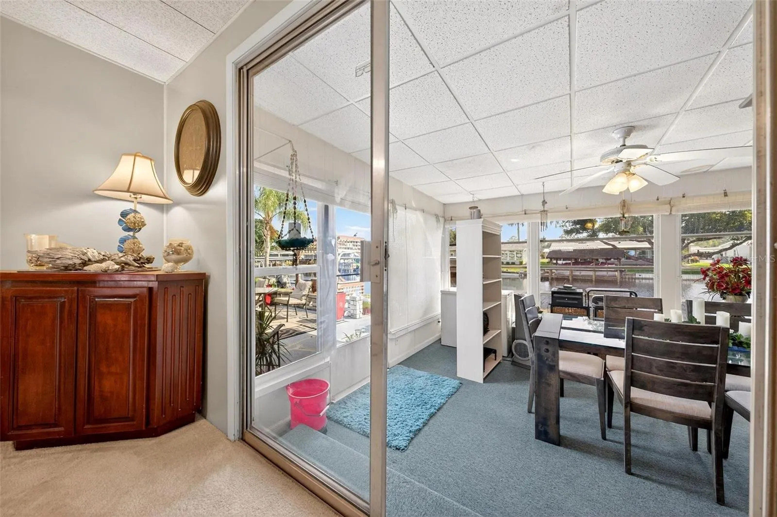 Sliding door to Florida room