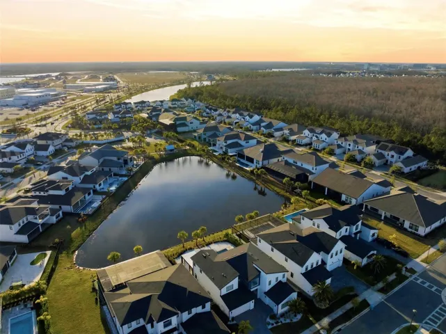 Community Aerial Dusk
