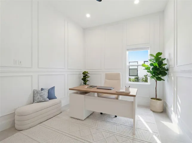 Virtually Staged Office 1st Floor