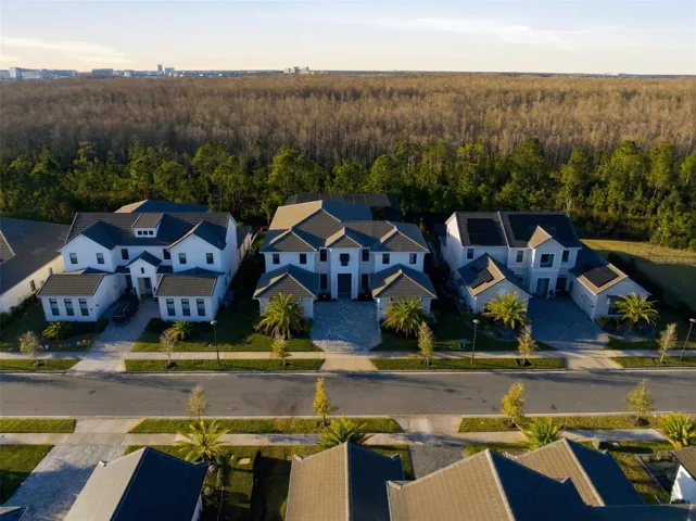 Front Aerial Dusk