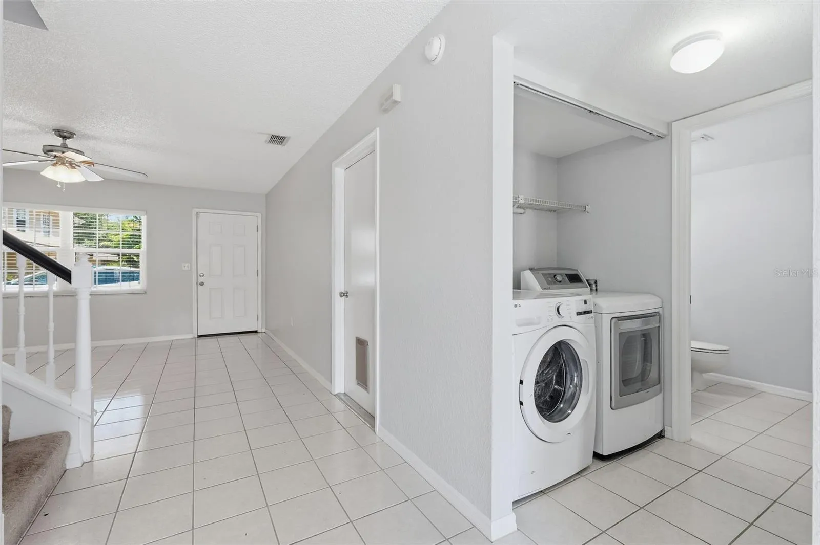 Inside laundry room