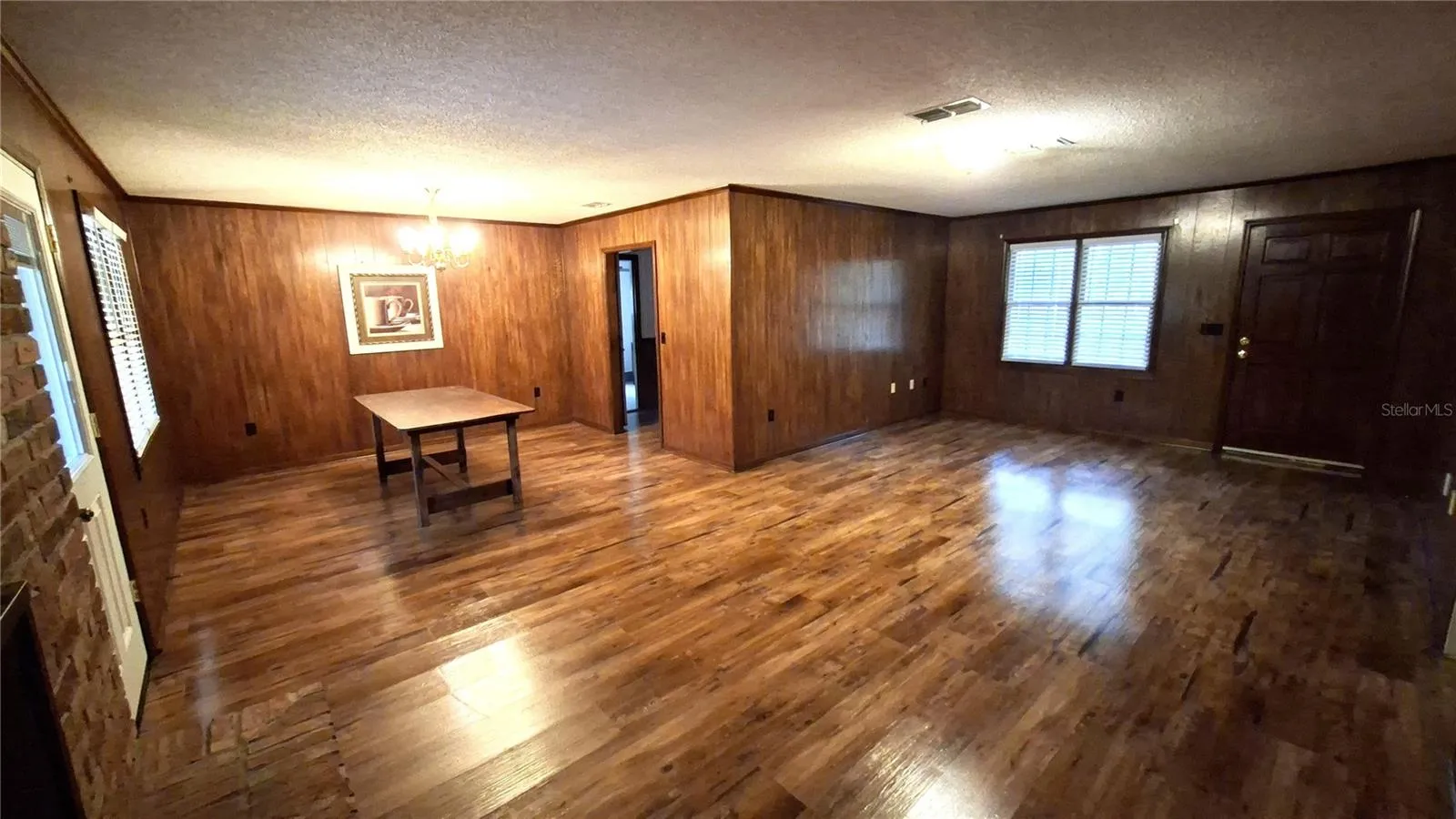 Living room looking back towards dining room area