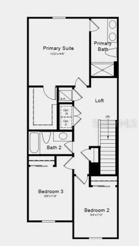 Floor 2 ~ Additional Highlights Include: window blinds throughout the whole house, refrigerator, washer, and dryer.