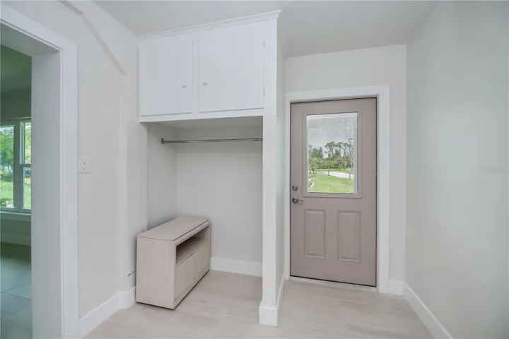 Private rear entry into the master bedroom