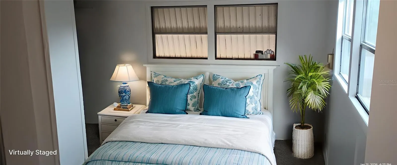 front bedroom virtually staged