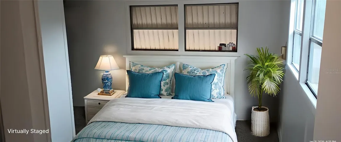 front bedroom virtually staged