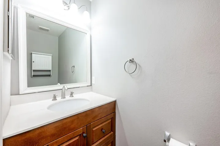 Convenient main floor half bath.