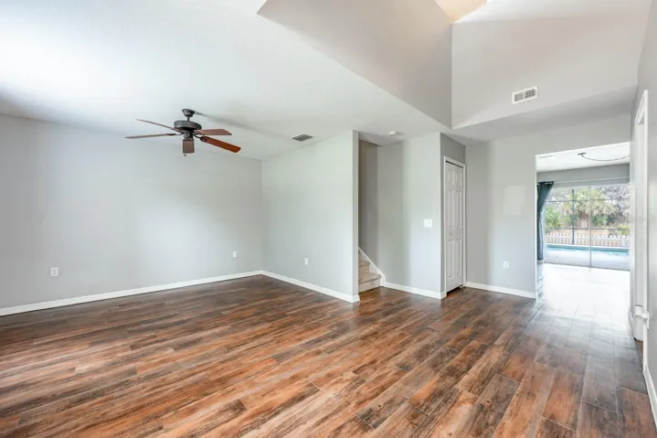 Flexible formal space off the foyer.