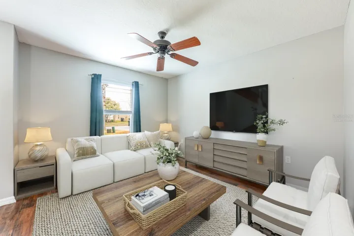 Flexible formal space off the foyer. Virtually Staged.