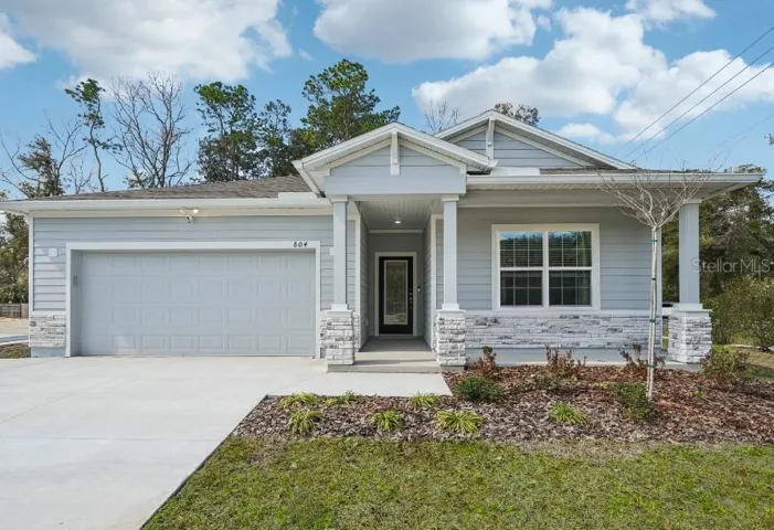 Stunning Exterior - New Block Construction w/Stone Accent