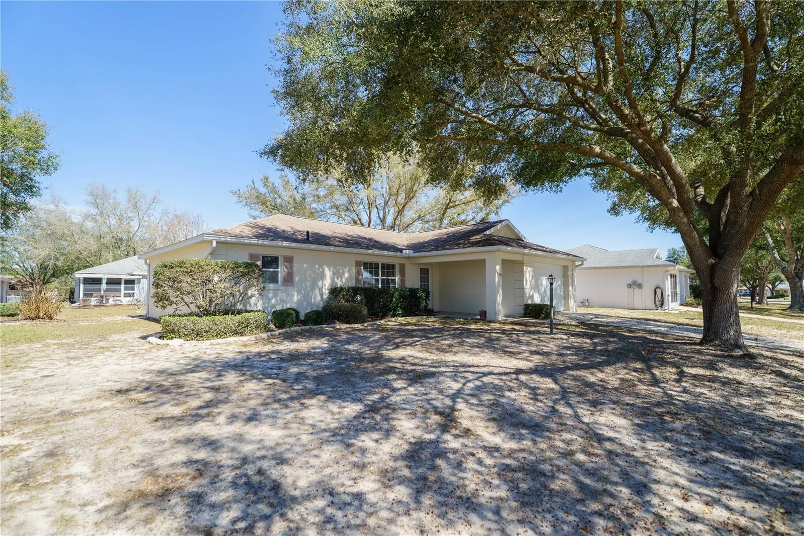 Large front and side yard