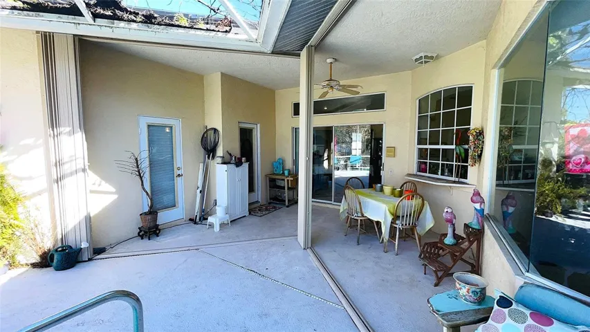 Accordian Shutters Protects Lanai Area