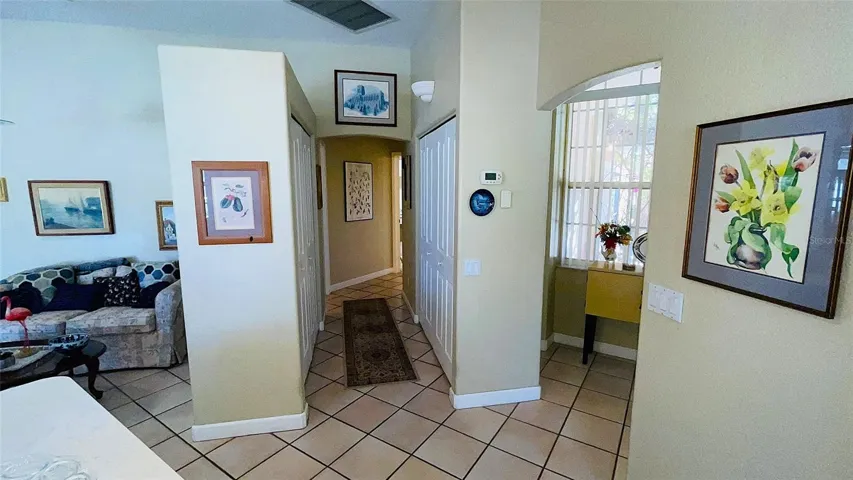Pantry closets - Hallway to 3rd bedroom, Laundry and Garage
