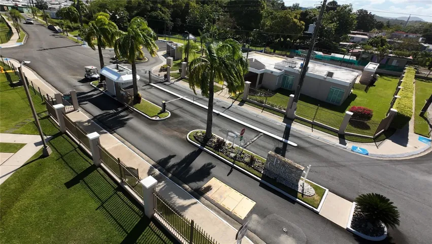 gated entrance with security