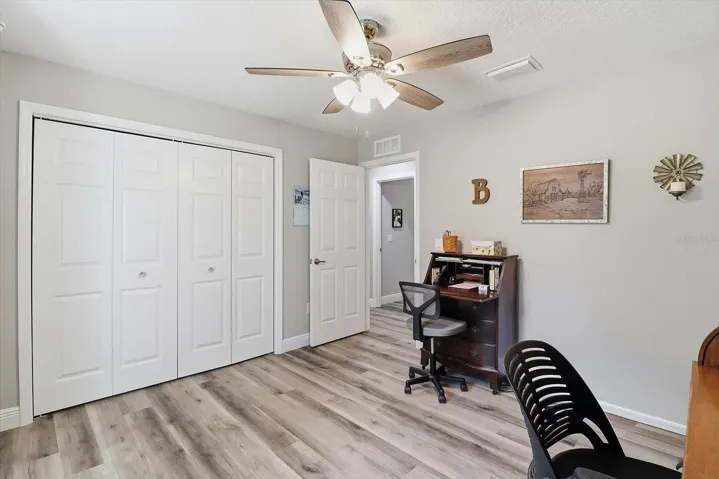 Bedroom 2 w/ Double BiFold Closet Doors