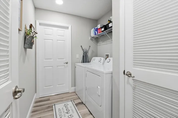 Laundry Room w/ Louvered Doors