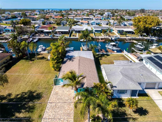 Aerial view of home.