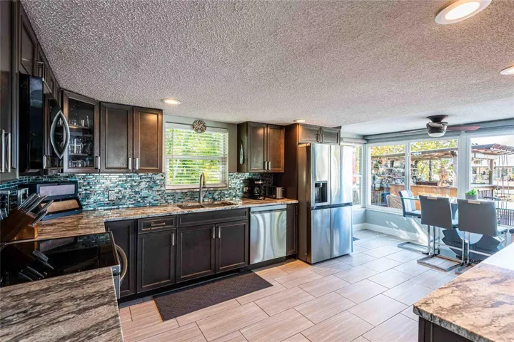 Eat in area in the kitchen.