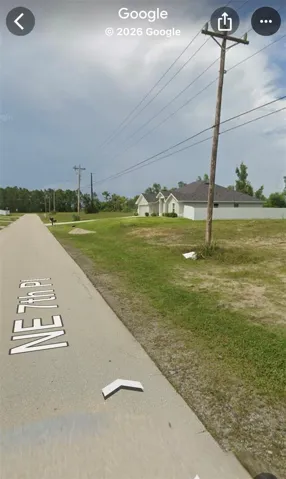 View of the side of the lot