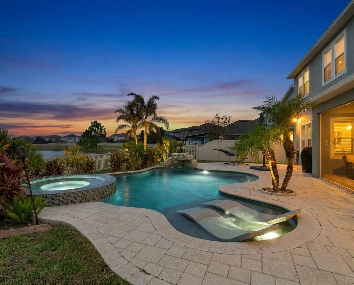 Backyard Oasis View of Pond