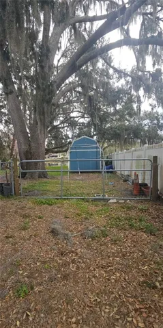 Large gate access on the right side of the home.