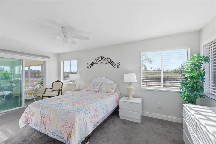 Primary suite with private sliders out to the lanai