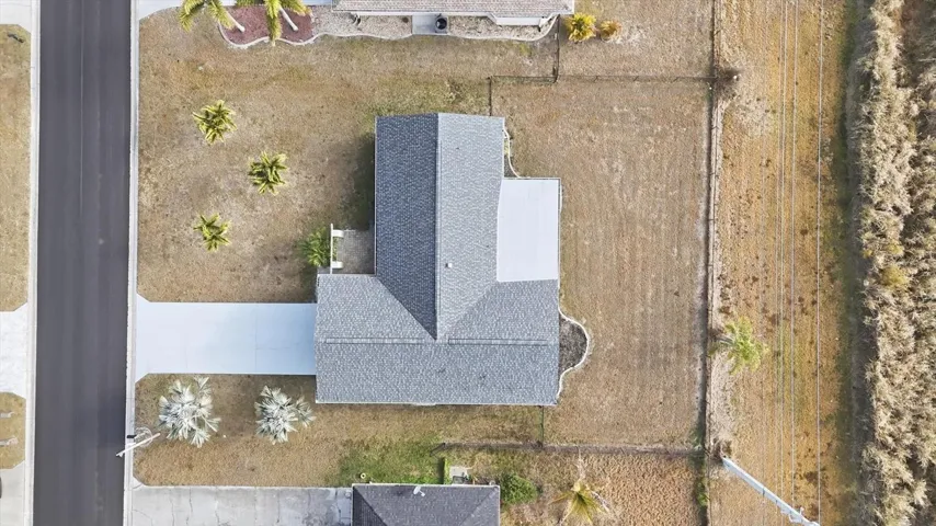 Backyard enclosed with fence