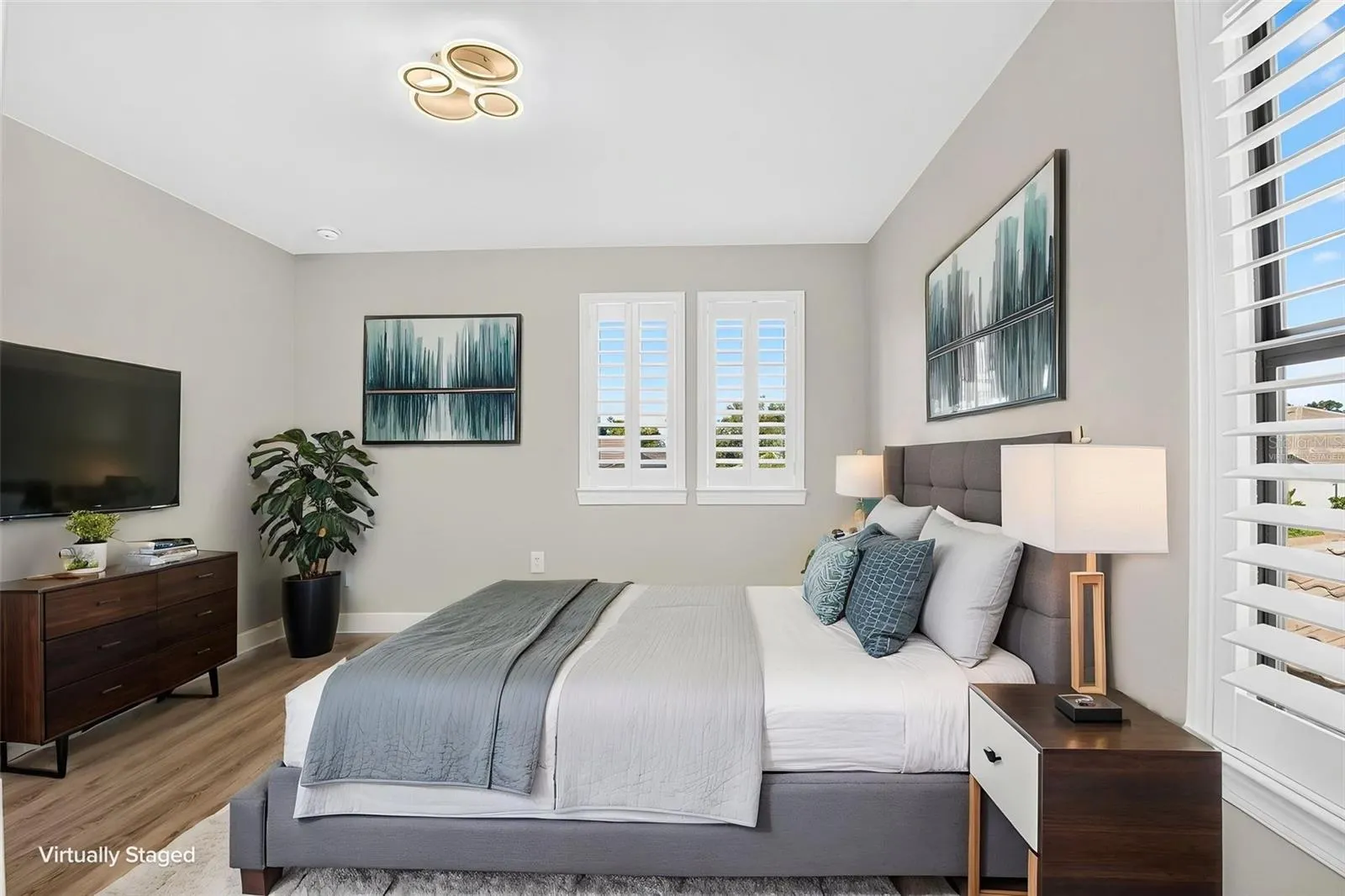 Fourth bedroom virtually staged