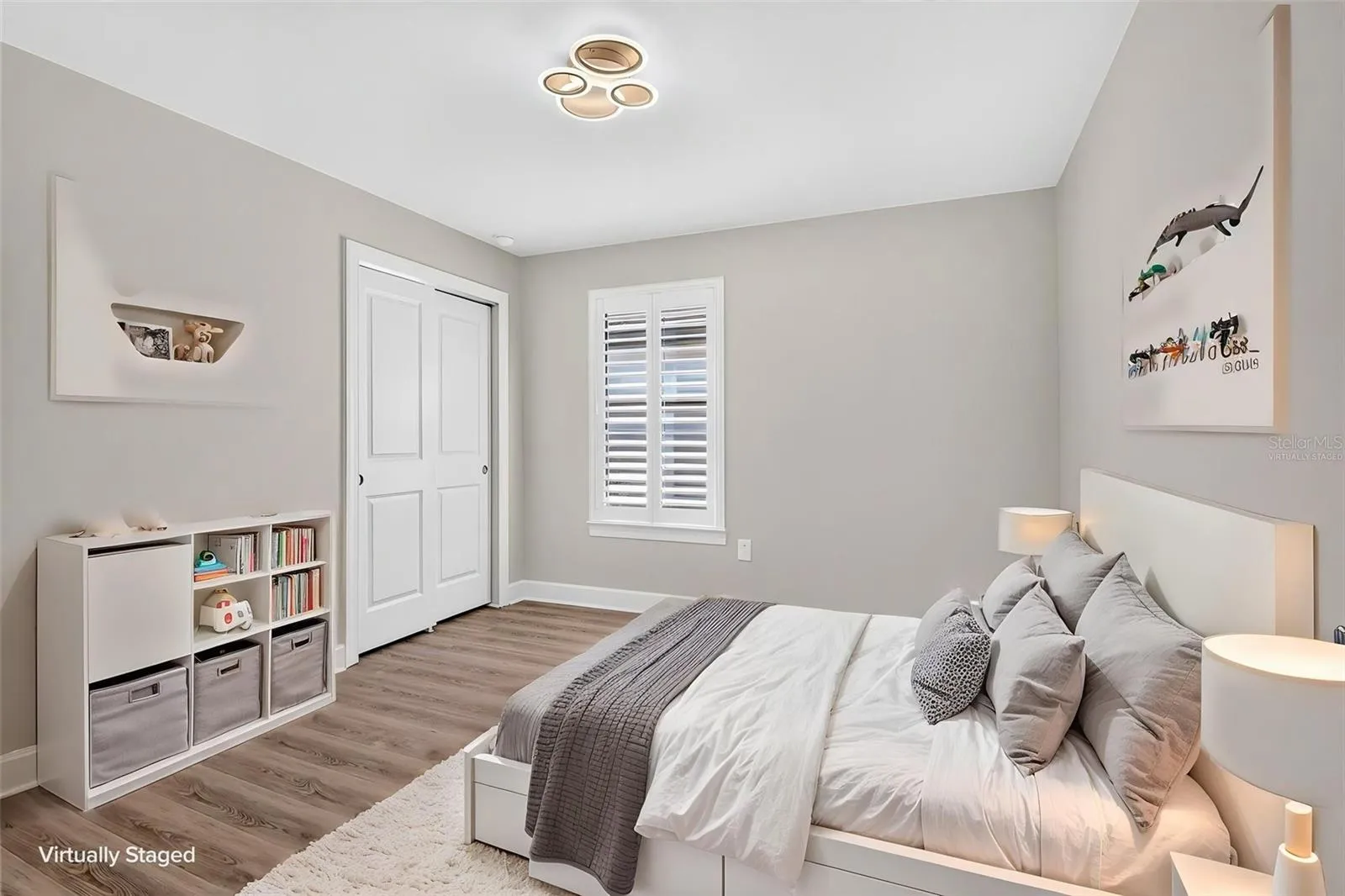 Third bedroom virtually staged