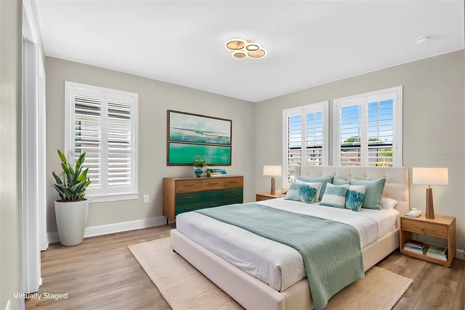 First floor bedroom virtually staged