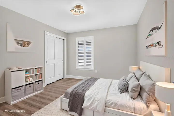 Third bedroom virtually staged