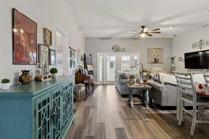 View of main living area from entry