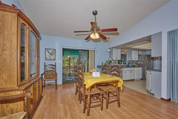 VIEW OF DINING ROOM FROM LIVING ROOM COUCH