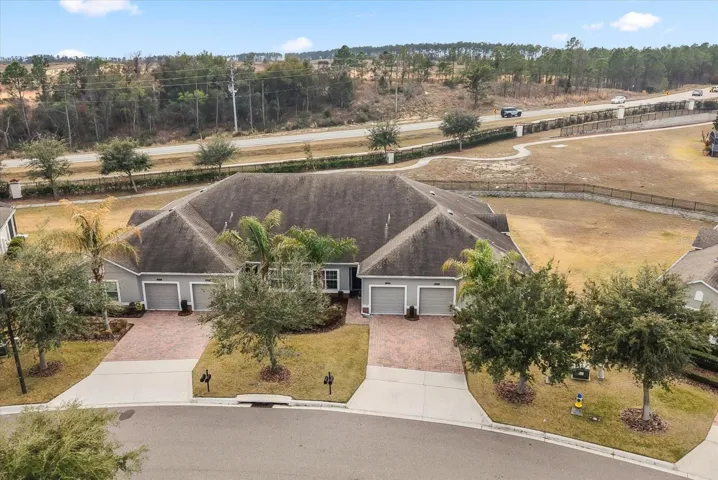 Aerial view of the property