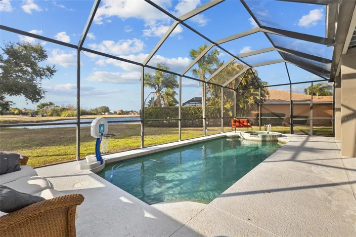 Saltwater pool and spa