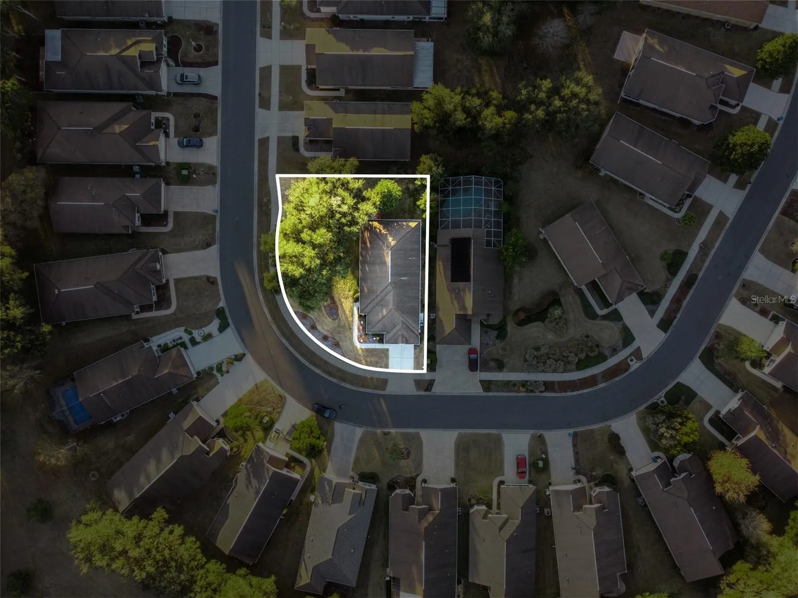 aerial of home
