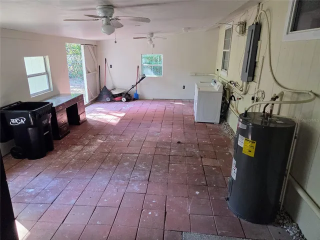 Enclosed back patio/workshop