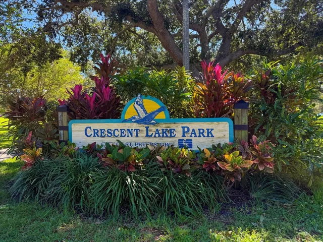 Crescent Lake Park just a few blocks from this home
