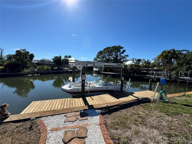 New 35ft dock and 13000lb boat lift.  Dock features water and electric.