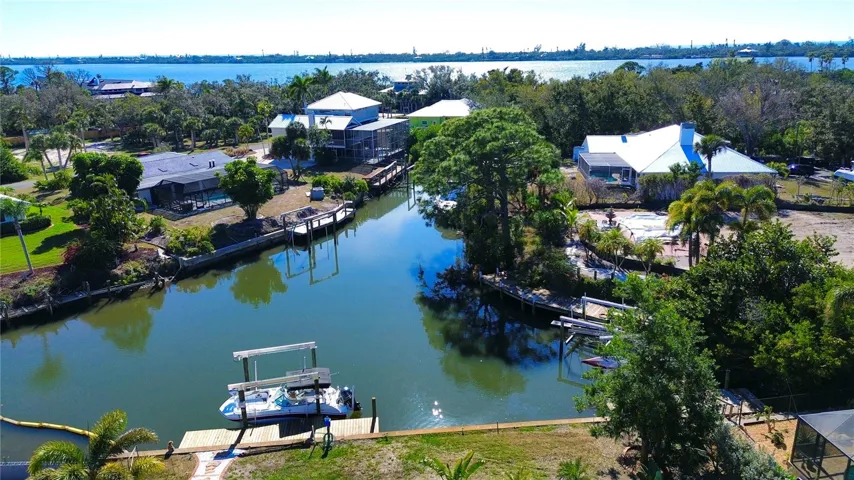 New 35ft dock and 13000lb boat lift.  Dock features water and electric.