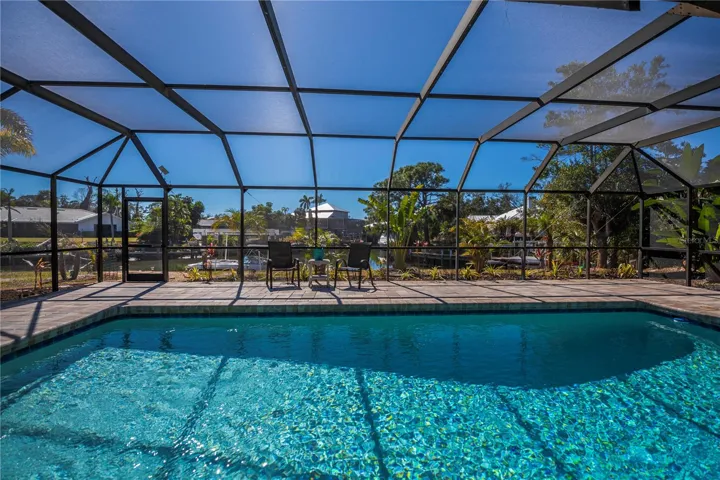 View from the covered pool deck