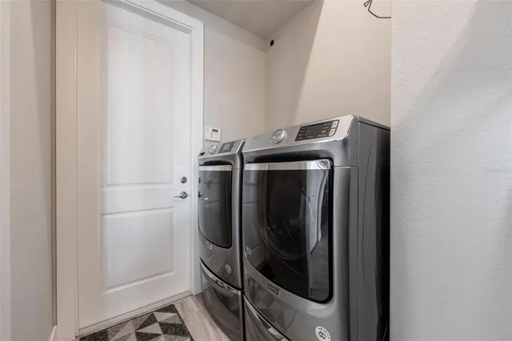 Maytag Washer and Dryer on pedestals.  They have wifi too.