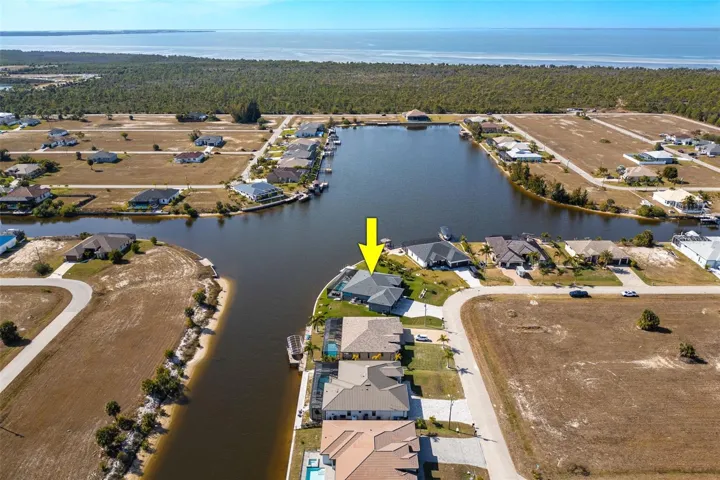 Aerial Looking West toward Charlotte Harbor