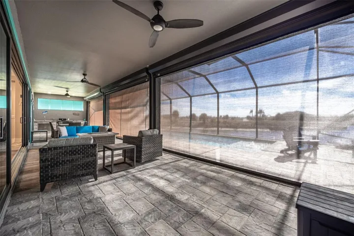 Electric Roll Down Sun Screens